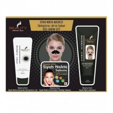 BEAUTY FACE SİYAH NOKTA MASKESİ SIKILAŞTIRICI JEL VE SABUN ÖZEL BAKIM SETİ