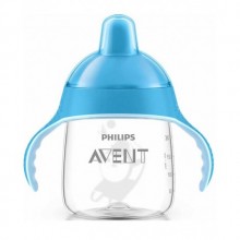 AVENT PENGUEN DAMLATMAZ BARDAK 260ML MAVİ 12M+