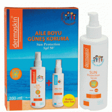 DERMOSKİN AİLE BOYU SUN SPF 50 200ML AFTER SUN HEDİYELİ PAKET